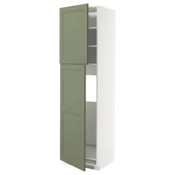 IKEA METOD(295.176.63) sza woś ży з 2 каменями, Biały/axstad gria -green