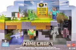 ЕКСКЛЮЗИВНИЙ НАБІР MINECRAFT З 7 ФІГУРОК Стів, Кріпер, Ендермен, Скелет JFG66