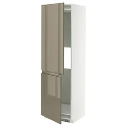 IKEA METOD(495.767.22) SZ LODM або ZAMR з 2ch, білий/Voxtorp Gloss Dark -brown