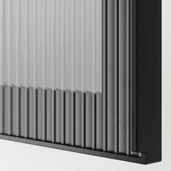 IKEA BESTÅ(195.751.54) Тумба під ТВ з дверцятами, чорно-коричневий/Fällsvik антрацит