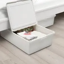 IKEA SOCKERBIT(204.115.24) SOCKERBIT Контейнер з кришкою, білий, 50x77x19 см