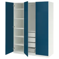 IKEA PAX / FYRUDDEN(895.816.32) Комбінація гардеробу, білий/синій