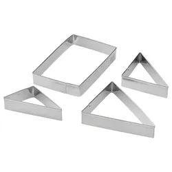 IKEA LÄTTBAKAD(305.904.31) Печивові форми для різання, 4 шт., Сталевий niddz