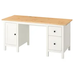 IKEA HEMNES(205.350.44) письмовий стіл, біла пляма/світло-коричневий