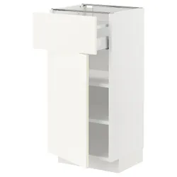 IKEA METOD / MAXIMERA(195.072.16) нижня шафа/двері, білий/Вальстена білий