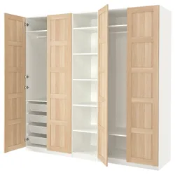 IKEA PAX / BERGSBO(194.780.25) гардероб, ефект білого/білого мореного дуба