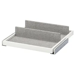 IKEA KOMPLEMENT(793.320.87) висувний лоток з вставкою для взуття, білий / світло-сірий