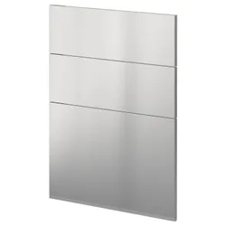 IKEA METOD (094.499.29) 3 передні панелі для посудомийної машини, Vårsta нержавіюча сталь