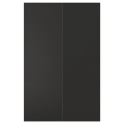 IKEA NICKEBO(205.377.26) розсувні двері 2 шт, Матовий антрацит