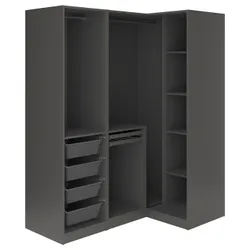 IKEA PAX / FYRUDDEN(395.817.62) кутовий гардероб, темно -сірий/синій