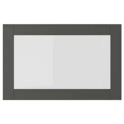 IKEA SINDVIK(805.388.03) Скляні двері, темно-сірий/прозоре скло
