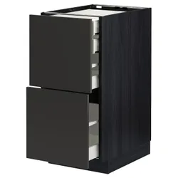 IKEA METOD / MAXIMERA(694.986.72) sz stj 2fr/2n/wed/w sz, чорний/матовий антрацит Nickebo