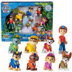 PAW PATROL JUNGLE PUPS 8 ФІГУРКИ СОБАКИ РАЙДЕР РУХОВІ ФІГУРКИ PAW PATROL