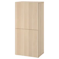 IKEA BESTÅ(494.297.07) шафа з дверима, ефект білого мореного дуба / ефект білого мореного дуба Lappviken