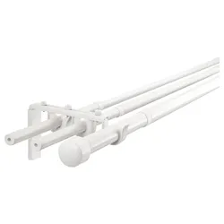 IKEA RÄCKA / HUGAD (799.295.86) комбінація потрійних карнизів, білий