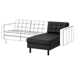 IKEA LANDSKRONA (994.441.64) диван, доп, Grann / Bomstad чорний / дерево / чорний