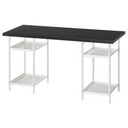 IKEA LAGKAPTEN / SPÄND(795.638.55) стіл, Czarnobrąz/білий