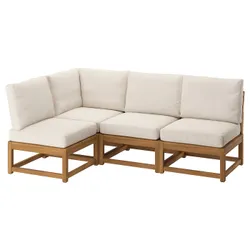 IKEA NÄMMARÖ(196.103.03) 3-х осіб Модульний куточок, Зовнішня пляма світло -коричнева/Frösön/Duvholmen Beige