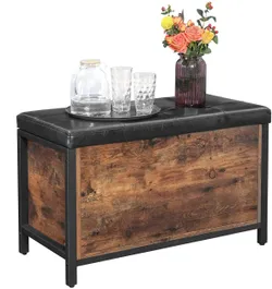 Лавка з коробкою і лофтом сидіння 80 см. Лофт