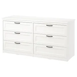 IKEA SONGESAND (703.667.98) Комод, 6 ящиків, білий