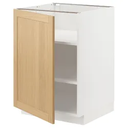 IKEA METOD(095.090.89) підлогова шафа/полиці, білий/Дуб Форсбака