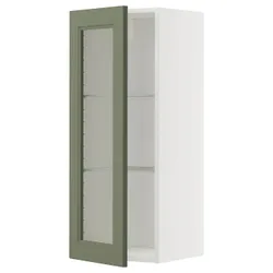 IKEA METOD(495.177.37) Повинен наполовину/скло, Biały/axstad gria -green