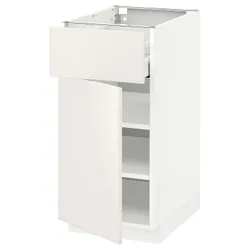 IKEA METOD / MAXIMERA(094.606.91) шафа stj szu / двер, білий / Veddinge білий