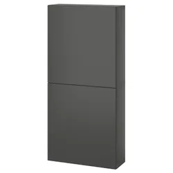 IKEA BESTÅ(695.081.24) настінна шафа/2 двері, темно-сірий/Lappviken темно-сірий