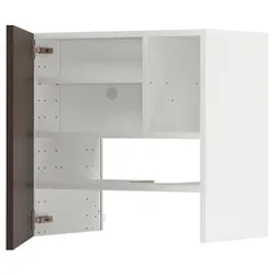 IKEA METOD(495.053.48) шафа з витяжкою та полицею/дверями, білий/синарп коричневий