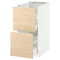 IKEA METOD / MAXIMERA(792.158.37) sz stj 2fr / 2in szu, білий / Askersund світлий попелястий малюнок