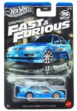 HOT WHEELS Silver Series Форсаж Графічний ремікс 3/5 Volkswagen Jetta JBY46