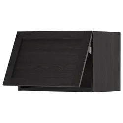 IKEA METOD(993.937.63) горизонтальна шафа з кнопкою відкриття, чорний/Lerhyttan чорний тонований