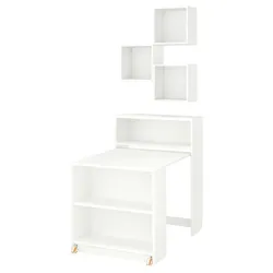 IKEA BILLY / EKET(095.906.59) Полиця з складною таблицею, білий