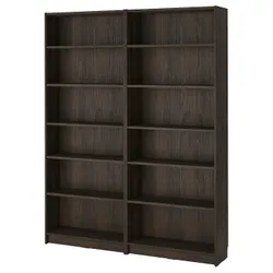 IKEA BILLY(795.818.16) комбінація стелажів, імітація темно-коричневого кольору дуб