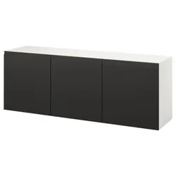 IKEA BESTÅ(695.693.44) Поєднання настінних шаф, Білий/Hammarsmed антрацит