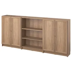 IKEA BILLY / OXBERG(695.781.26) комбінація полиць із дверцятами, імітація дуб