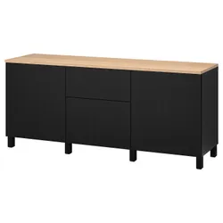 IKEA BESTÅ(394.243.43) поєднання з ящиками, чорно-бурий / Lappviken / Stubbarp чорно-бурий
