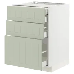 IKEA METOD / MAXIMERA(794.862.92) sz stj 3fr/2n/wed/w sz, білий/Stensund світло-зелений