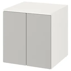 IKEA SMÅSTAD / PLATSA(093.897.89) кабінет, білий сірий / з 1 пол