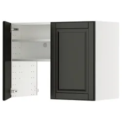 IKEA METOD(895.787.95) Капот -up шафа з полицею/дверима, Biały/Bodbyn Black