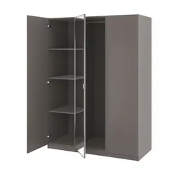 IKEA PAX / FORSAND/ÅHEIM(794.298.19) комбінований гардероб, темно-сірий/дзеркало