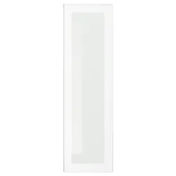 IKEA HEJSTA(105.266.29) скляні двері, біле/прозоре скло