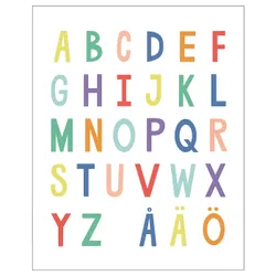 IKEA PJÄTTERYD(805.194.56) малюнок, Барвистий ABC