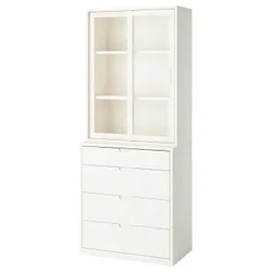 IKEA TONSTAD(095.478.83) поєднання з ящиками, вершки/скло