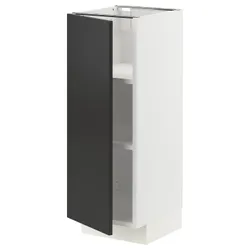 IKEA METOD(494.985.50) шафа/полиці, білий/матовий антрацит Nickebo