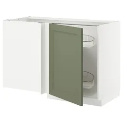IKEA METOD(195.171.83) Кутовий шафа з висотою полиці, Biały/axstad gria -green