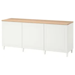 IKEA BESTÅ (993.877.62) поєднання з дверима, білий / Смевікен / Каббарп білий