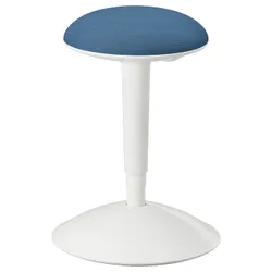 IKEA NILSERIK(705.406.46) настільний табурет, білий/темно-синій Vissle