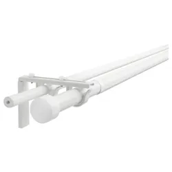 IKEA Подвійний гардинный карниз з аксесуарами RÄCKA / HUGAD (ІКЕА РЭККА / ХУГАД) 299.292.49