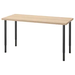 IKEA LAGKAPTEN / OLOV(894.172.60) письмовий стіл, ефект білого/чорного мореного дуба